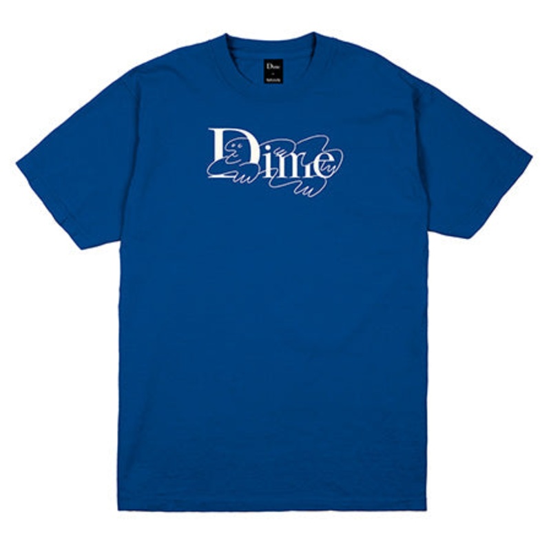Dime Chilling Classic Logo T Shirt Lapis Blue Extra Large