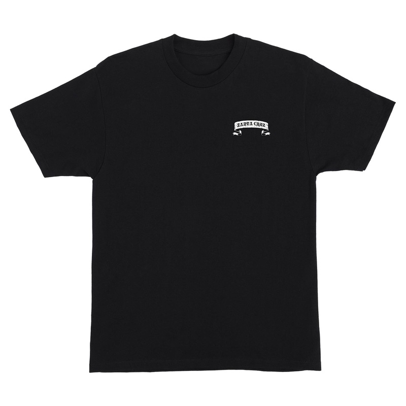 Guzman Dining Dot Mens Santa Cruz T-Shirt Black S
