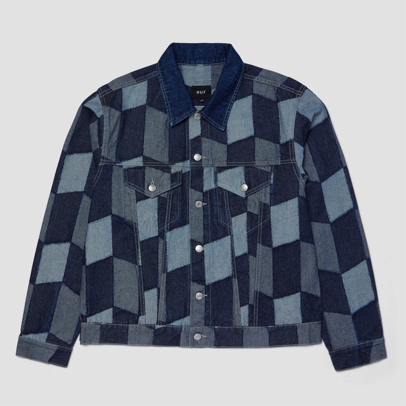 HUF Patchwork Denim Jacket Denim Small