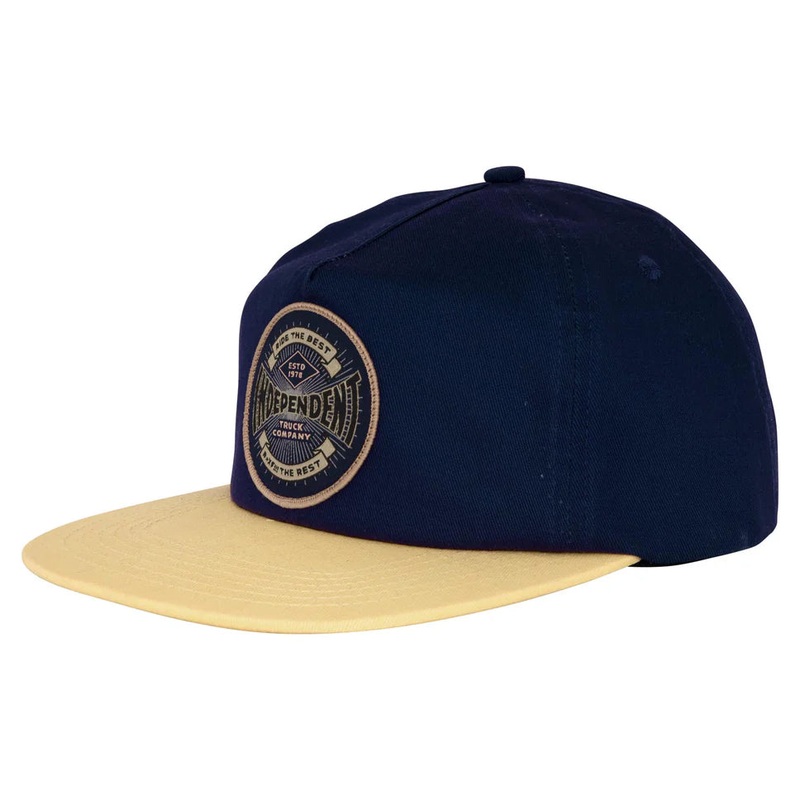 Independent Established 78 Snap-Back Hat Stone Blue/ Cream One Size Fits All