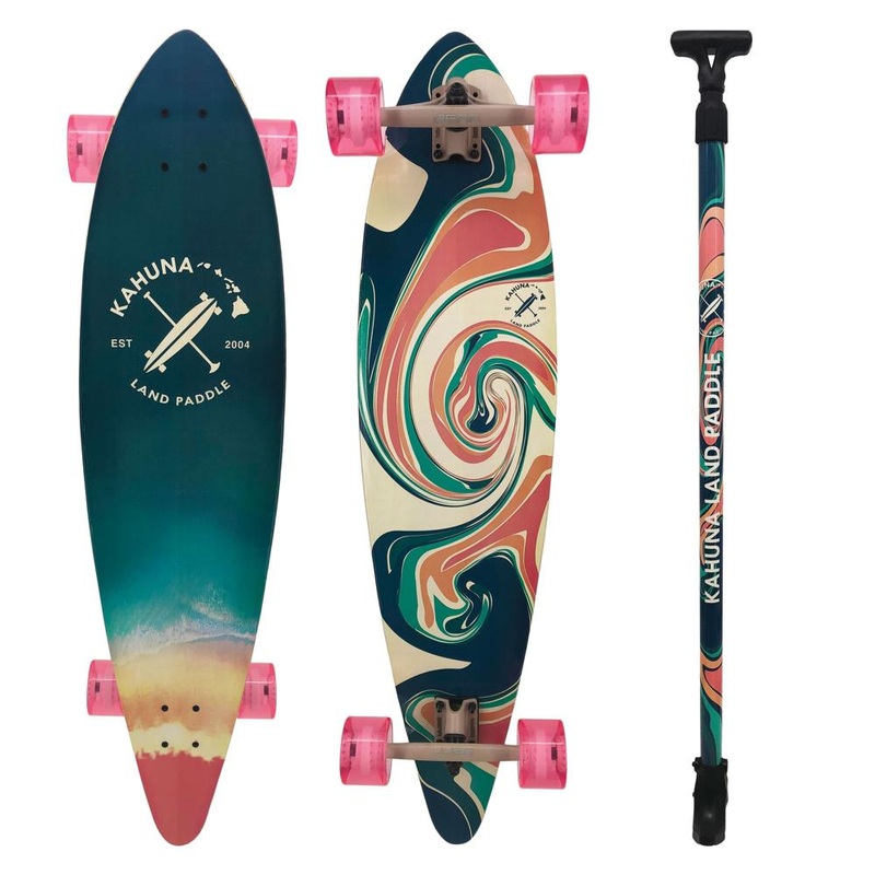 Kahuna Creations Tikehau 40″ Pintail Longboard | Land Paddle Bundle Complete