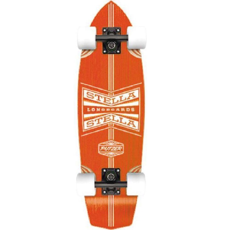 Mini Cruiser Orange Putzer 27″ Longboard Skateboard Complete