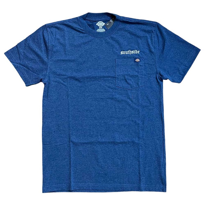 Old English Heather Royal Southside x Dickies Skateboarding Tee Embroidered SM