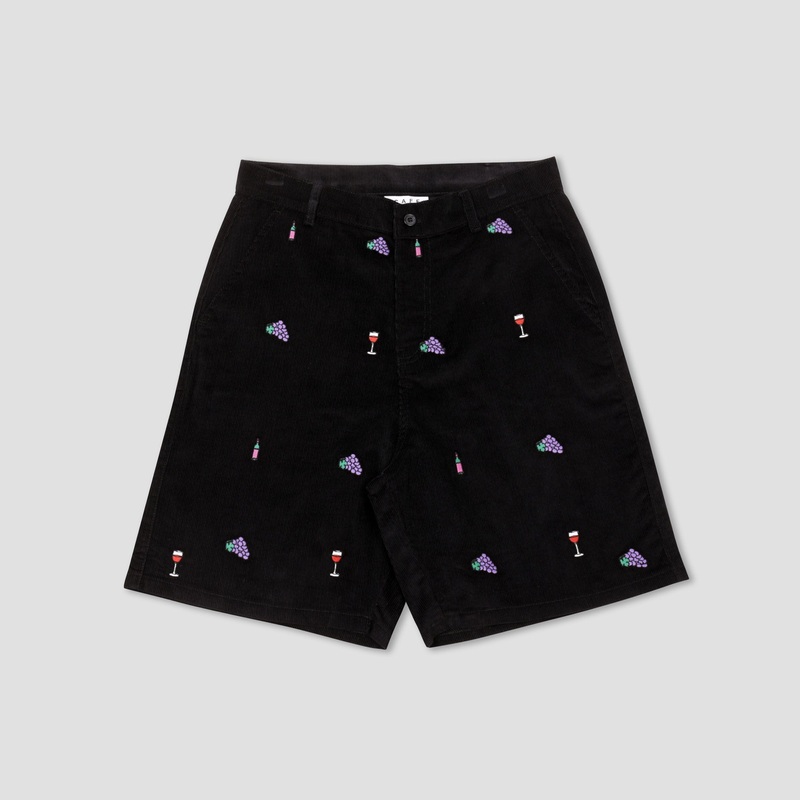 Skateboard Cafe Vino Corduroy Shorts Black Small
