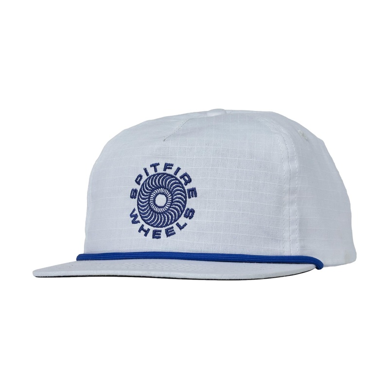 Spitfire Classic 87 Swirl Adjustable Snapback Hat White/Blue