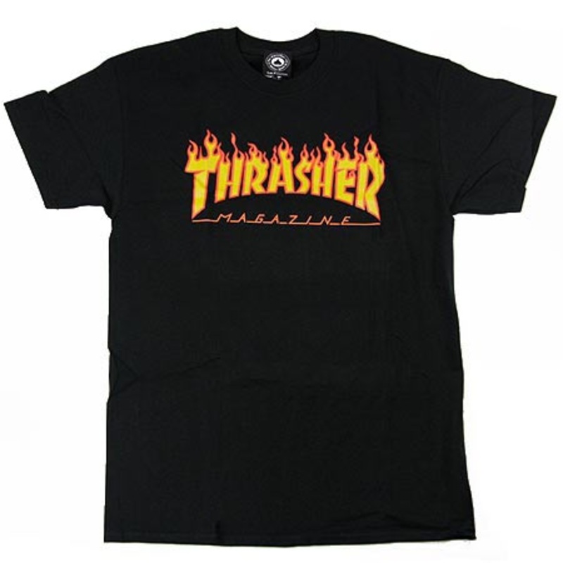 Thrasher Magazine Flame Logo T Shirt White Small