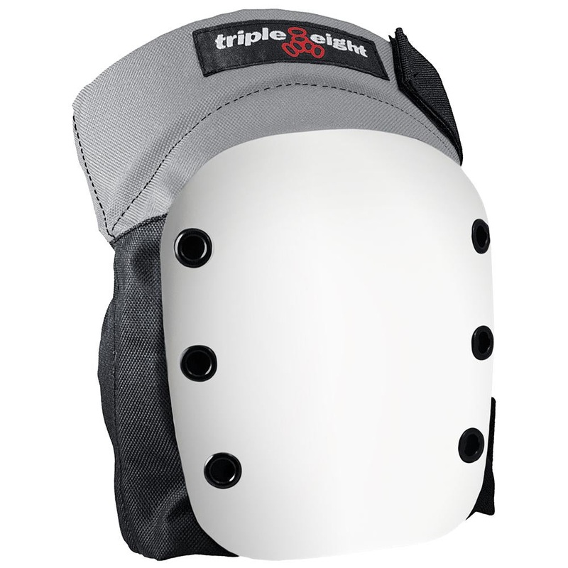 Triple Eight Street Knee Pads (sold as pair) (Grey w/White) JR