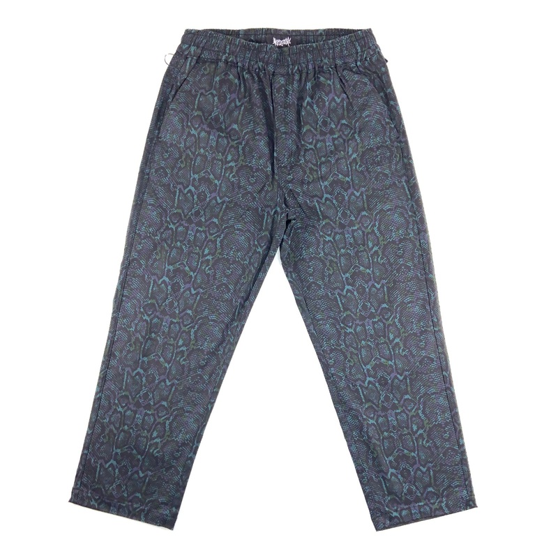 Welcome – Fauna Printed Twill Elastic Pants – Spruce S