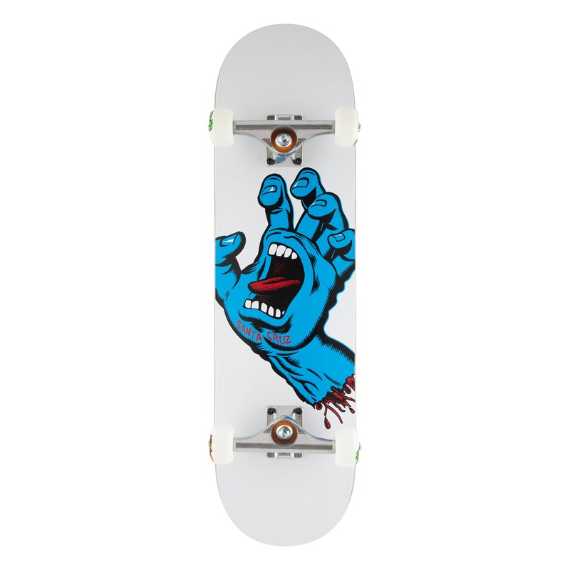 8.25in Screaming Hand Santa Cruz Premium Complete Skateboard No Color 8.25in x 31.80in