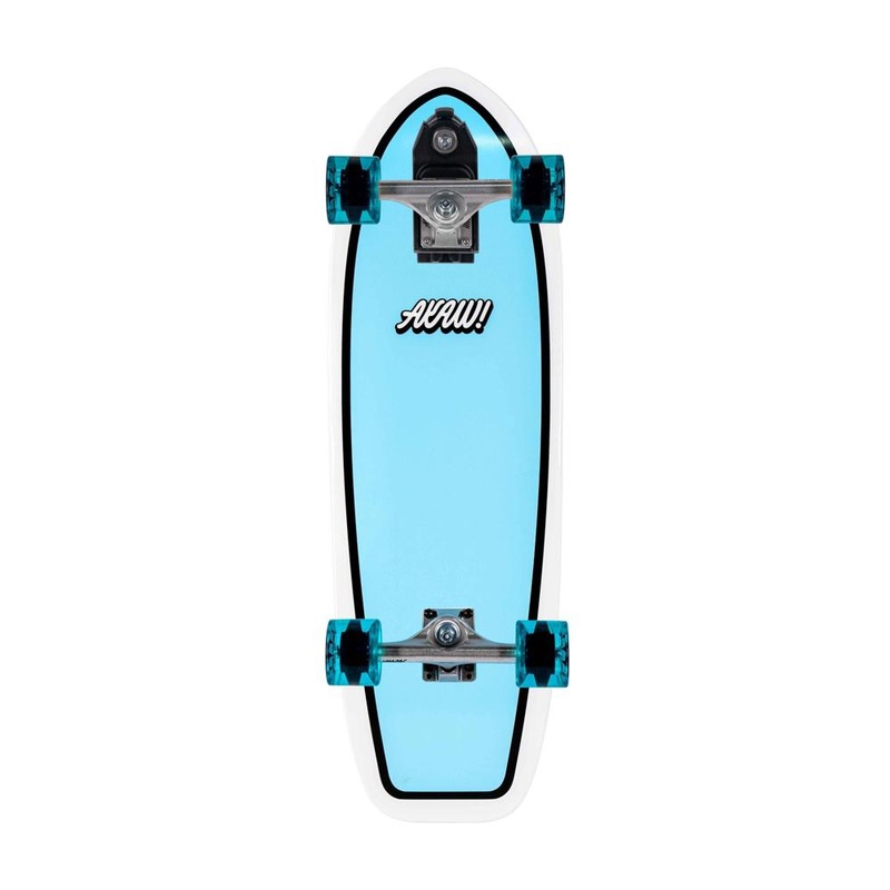 AKAW! Splitwave Blue 30″ Surfskate Longboard