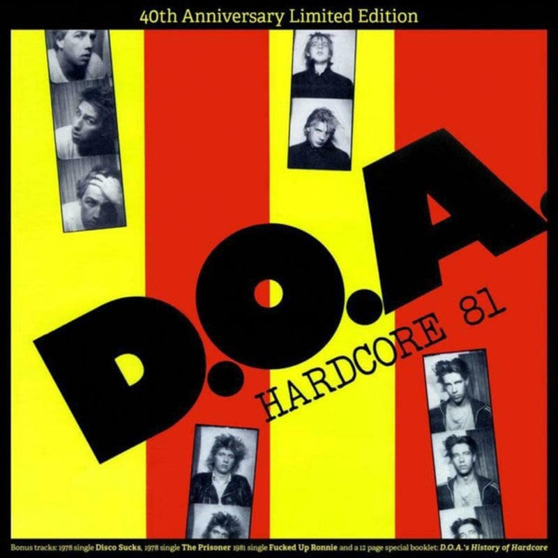 D.O.A. – Hardcore ’81 [40th Anniversary LTD 500] (White Color Vinyl) LP Record