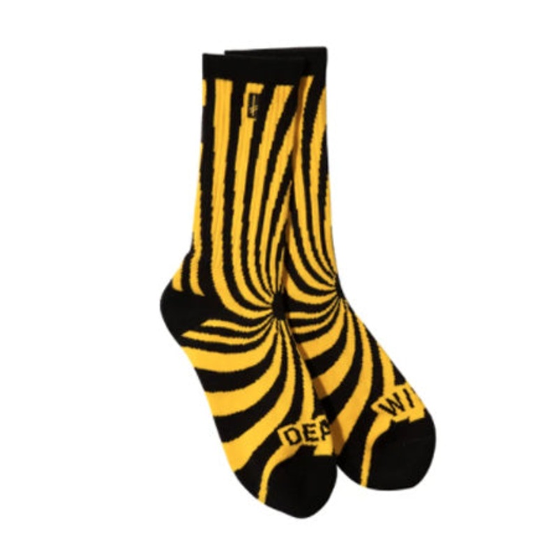 Deathwish Discordia Crew Socks Yellow One size fits all