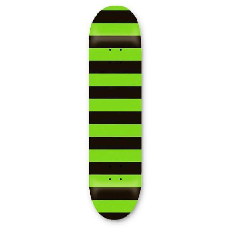 Fat Stripe Neon Green 31″x7.75″ Skateboard Complete