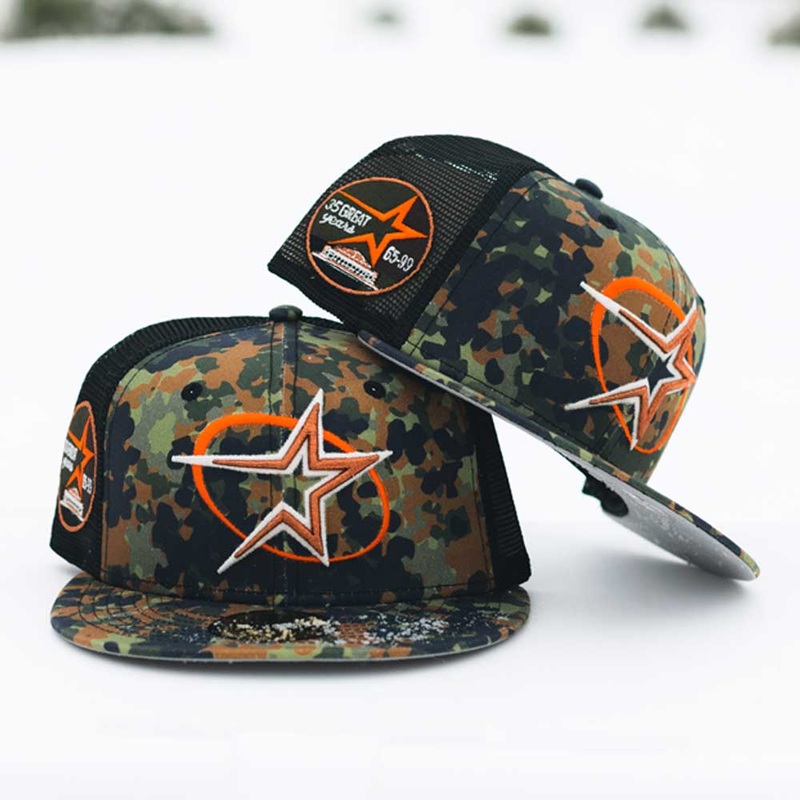 Fleck Black True Houston Astros New Era Hat 5950 Fitted 5950 Day 6 7/8