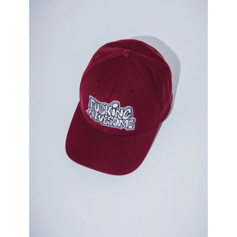 Fucking Awesome PBS Snapback Hat Maroon