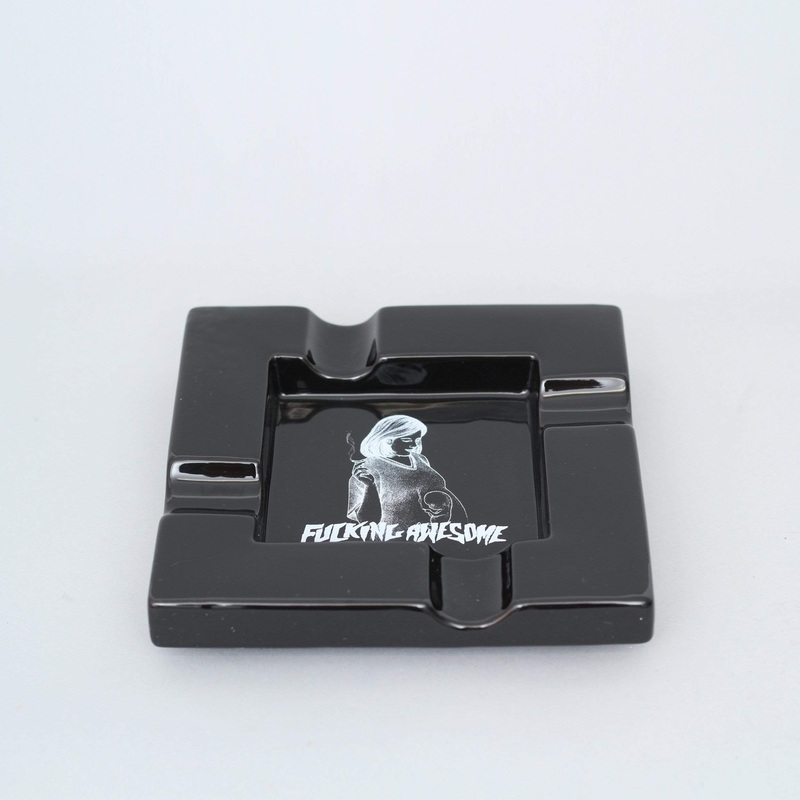 Fucking Awesome Pregnant Ashtray Black