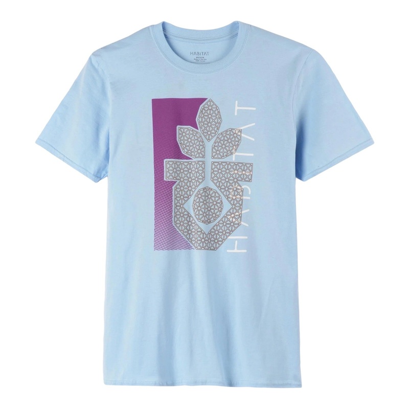 Habitat Geodesic Pod T Shirt Blue S