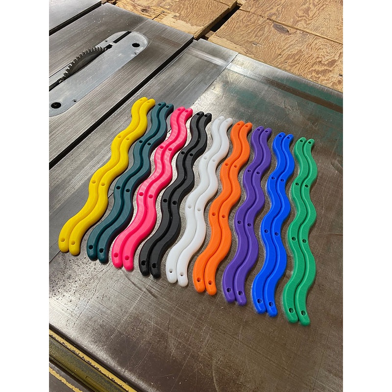 LIL JAWNS “SLIM WORMS” SKATEBOARD RAILS Dark Green