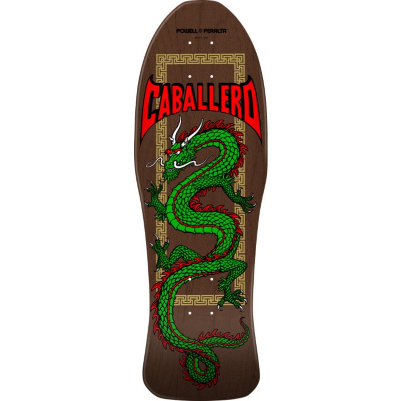 Powell Peralta Caballero Chinese Dragon Brown Stain 10″ Skateboard Deck