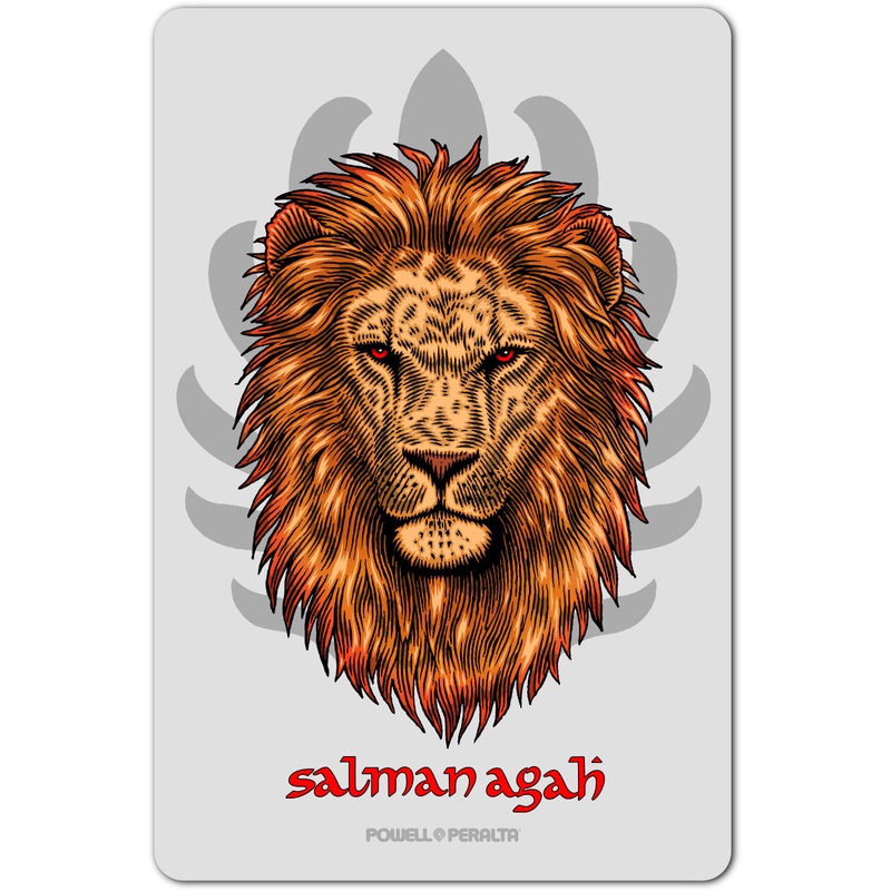 Powell Peralta Salman Agah Lion 4.5″ Skateboard Sticker