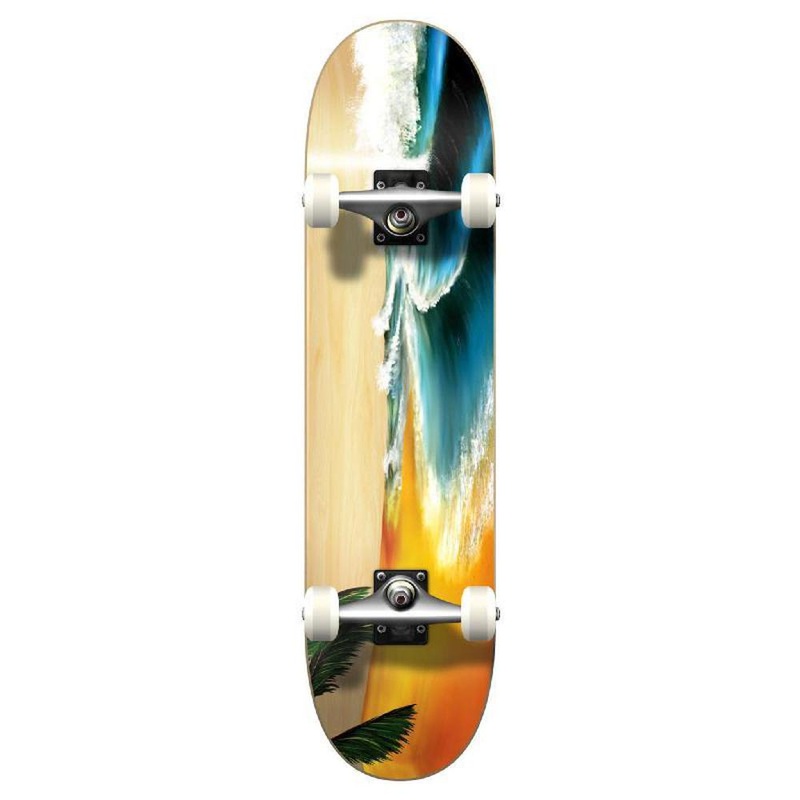 Punked Graphic Beach Complete Skateboard Complete