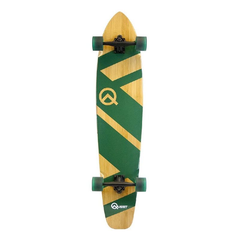 Quest Super Cruiser Green 44″ Kicktail Longboard Complete