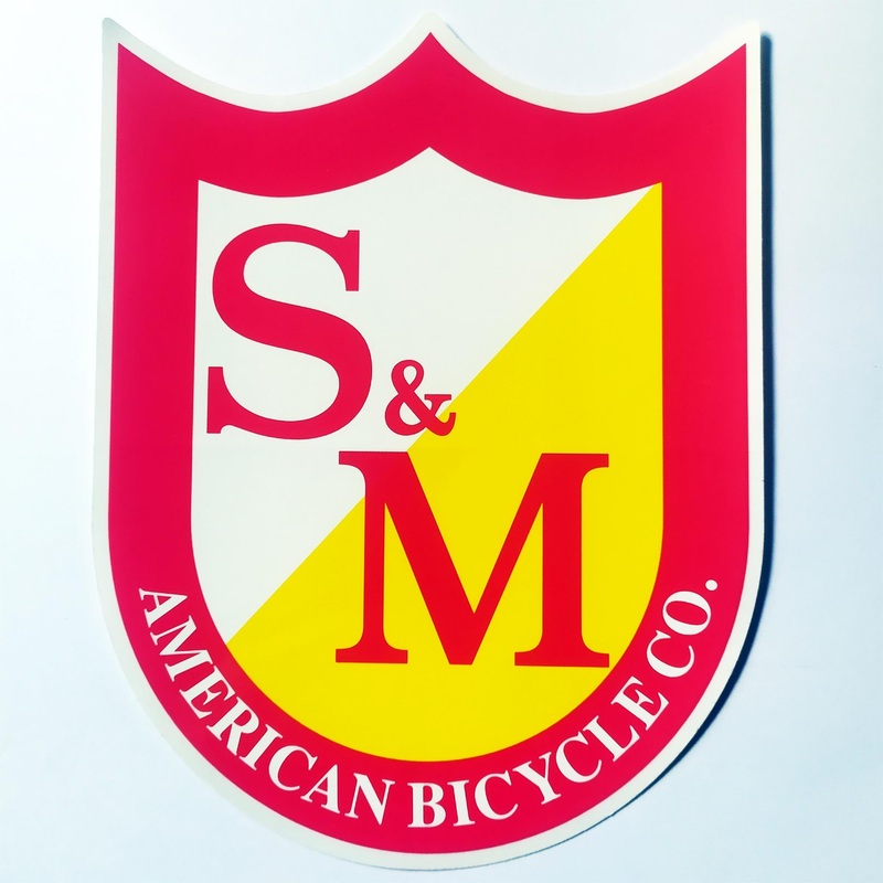 S&M – Big Shield BMX Sticker / Decal – 20 cm