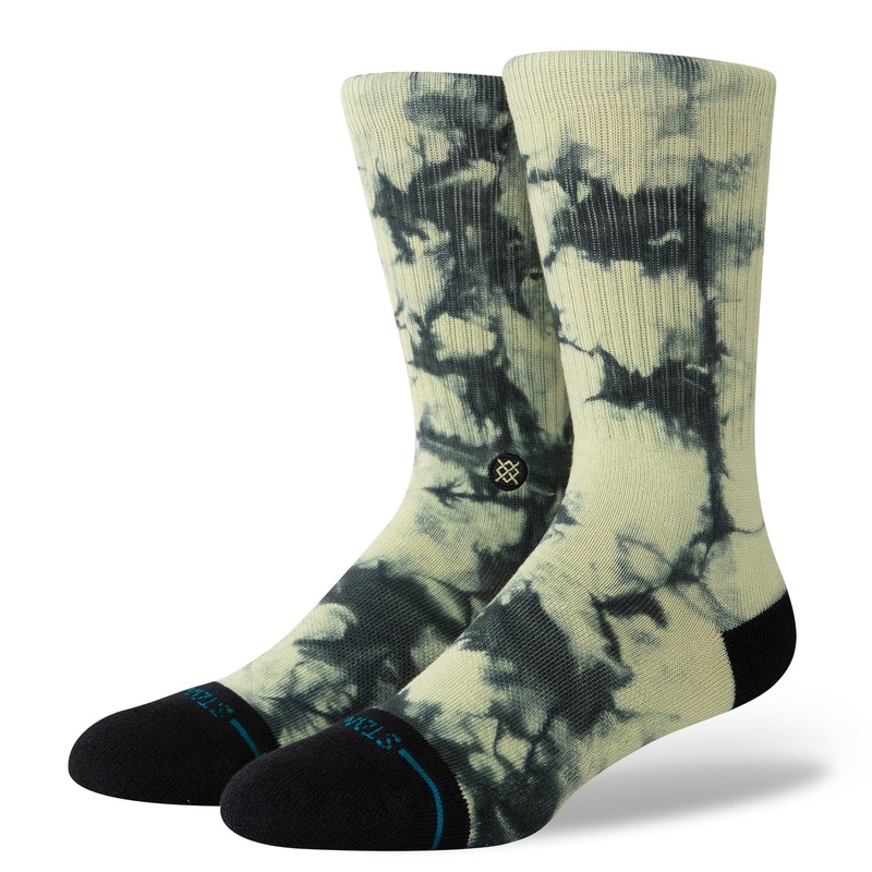 Stance Well Worn Sock Green/Black M :: Men 6-8.5 / Women 8-10.5