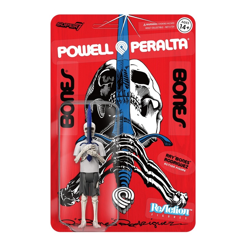 Super7 x Powell Peralta Ray “Bones” Rodriquez Wave 4 ReAction Figure