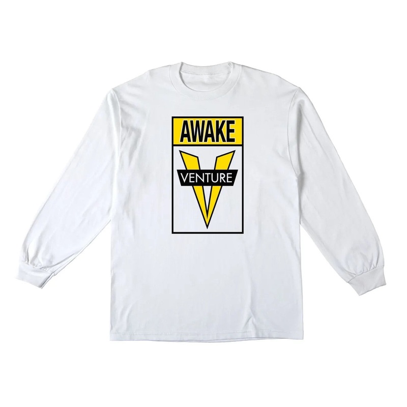 VENTURE AWAKE L/S T SHIRT WHITE/YELLOW S