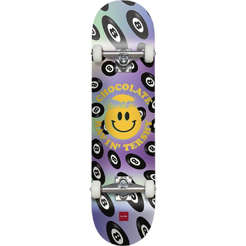Chocolate Tershy Mind Blown Smiley Face 8.25″ Skateboard Complete