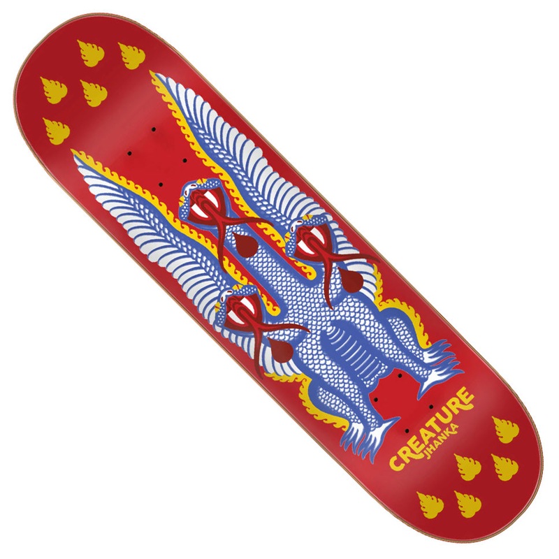 Creature Skateboards Jhanka Gonzalez Snakes Pro Deck Red 8.375 x 32 WB:14.5