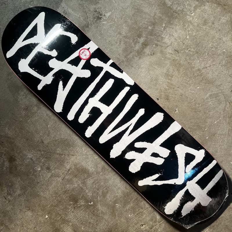 Deathwish Skateboards – Deathspray Deck – Black / White 8.38″