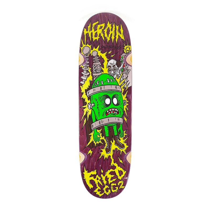 Heroin Skateboards – 8.9″ – Fried Egg II Deck