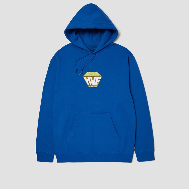 HUF Big Block Pullover Hood Cobalt Blue Small