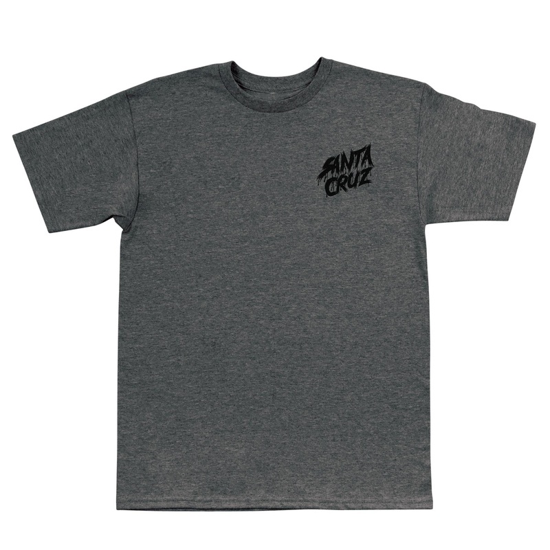 Meek Concrete Slasher S/S Heavyweight T-Shirt Dark Grey Heather Mens Santa Cruz MD