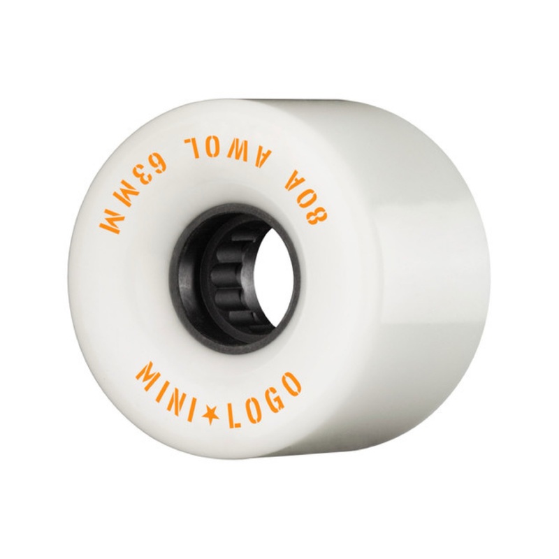 Mini Logo AWOL 63mm 80a Skateboard Wheels White 63mm Duro 80a Cruiser