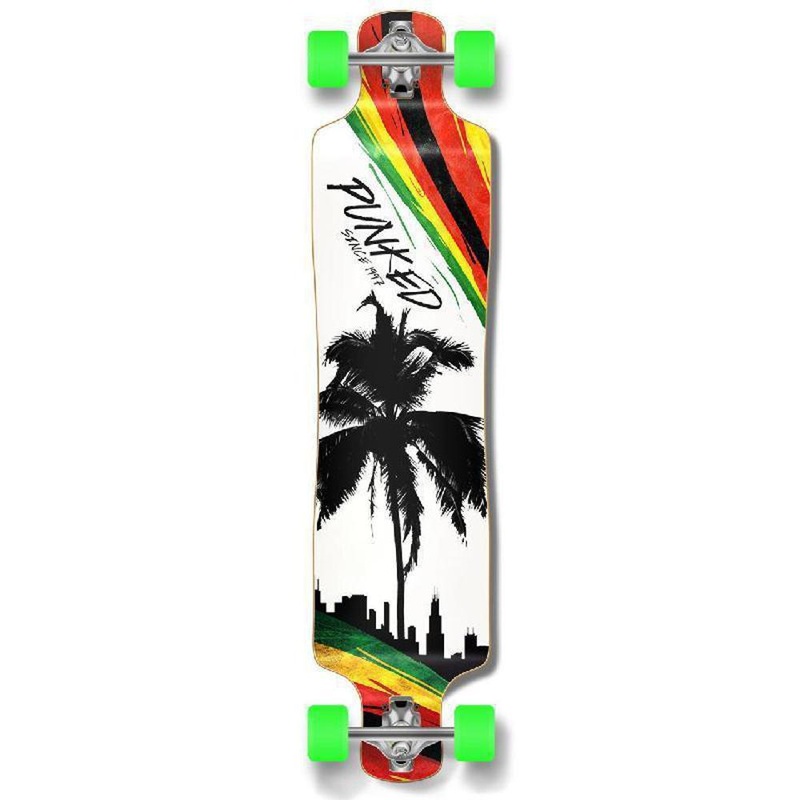 Punked Lowrider Longboard Complete – Palm City Rasta Complete