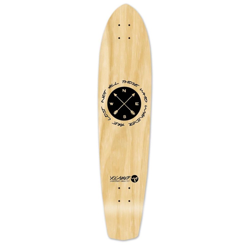 Punked Slimkick Longboard Deck – Wander Natural Deck