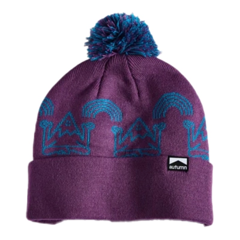 Autumn 2025 Surplus Mindful Mountain Pom Beanie Eggplant