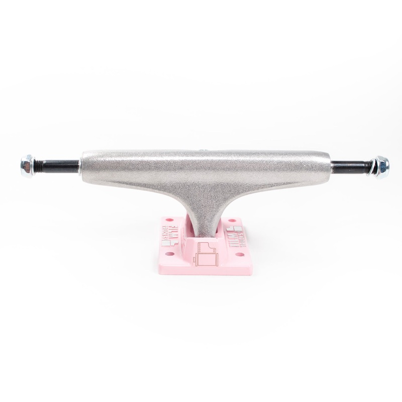 Film Trucks – 5.5/ 145mm (8.375″ – 8.5″) Pink Marshmallow Truck – Raw/ Pink (Sold as a pair) 5.5