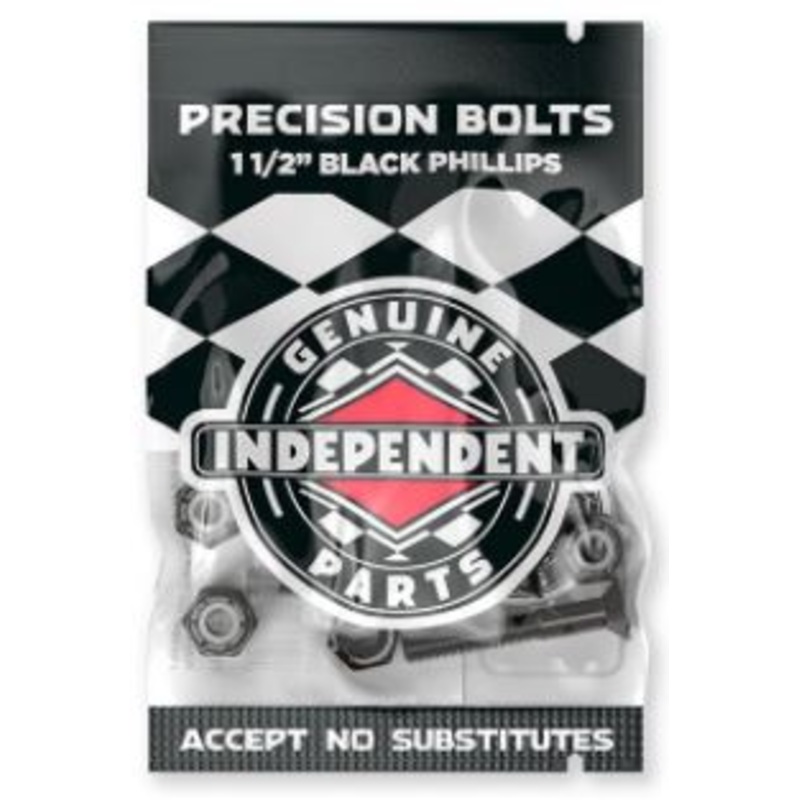 Independent Phillips Precision Bolts Hardware Black 1.5″ 1.5″