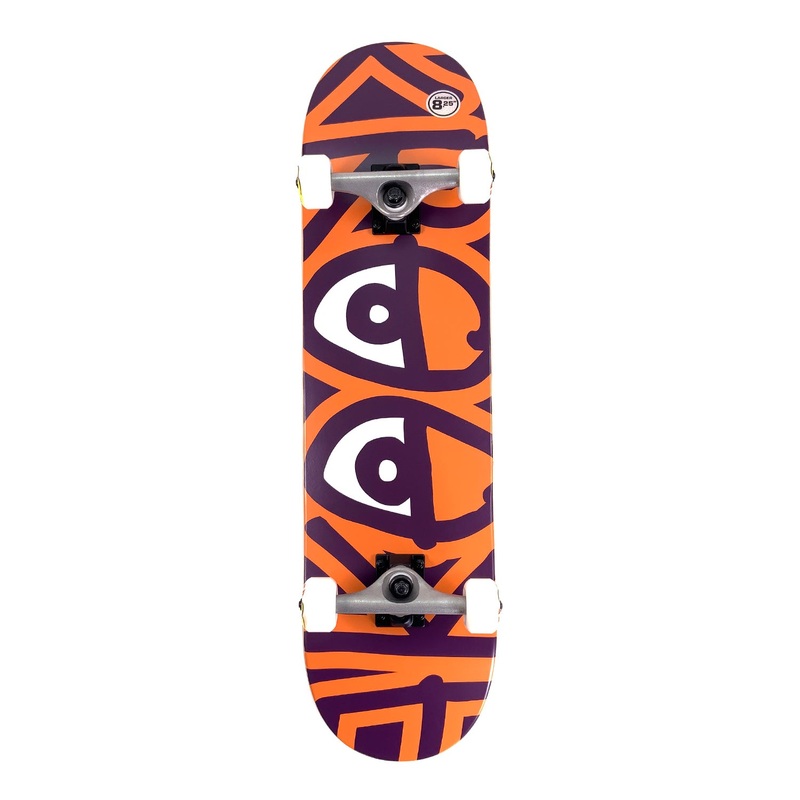 Krooked 8.25″ Big Eyes Too XI Complete Skateboard Orange