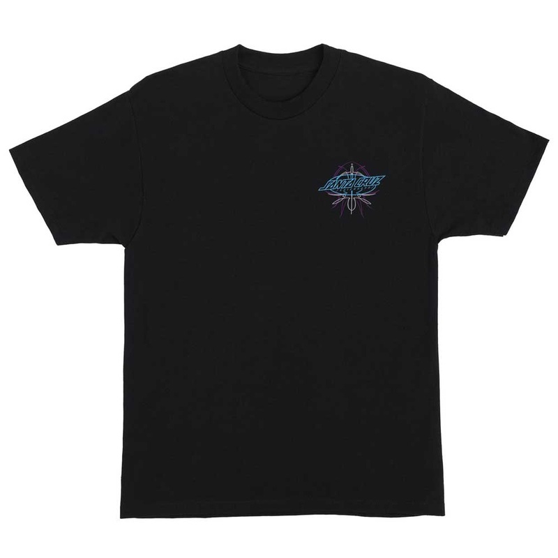 Meek Pinstripe Slasher S/S Heavyweight T-Shirt Black Mens Santa Cruz Tee MD