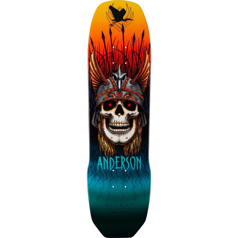 POWELL ANDY ANDERSON HERON SKULL SHAPED FLIGHT DECK 8.45