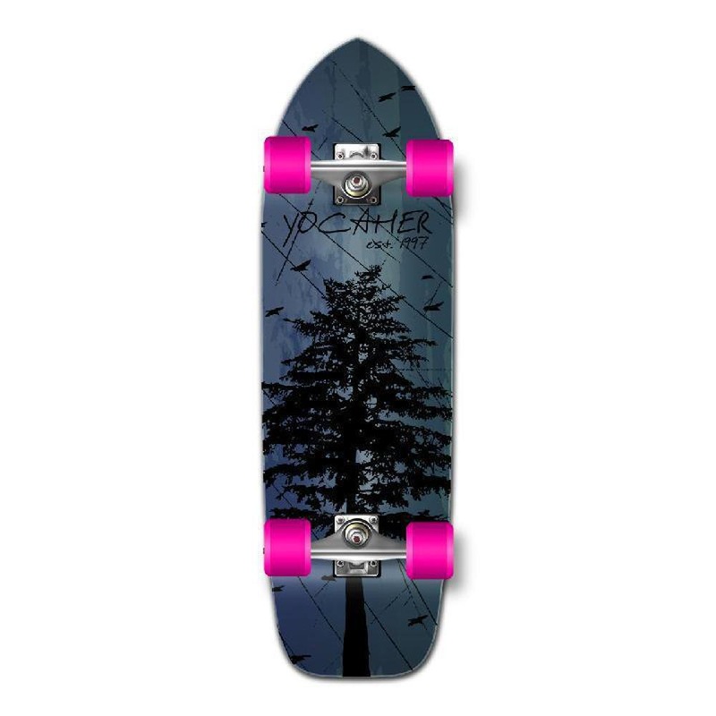 Punked Old School Longboard Complete – In the Pines Blue Complete