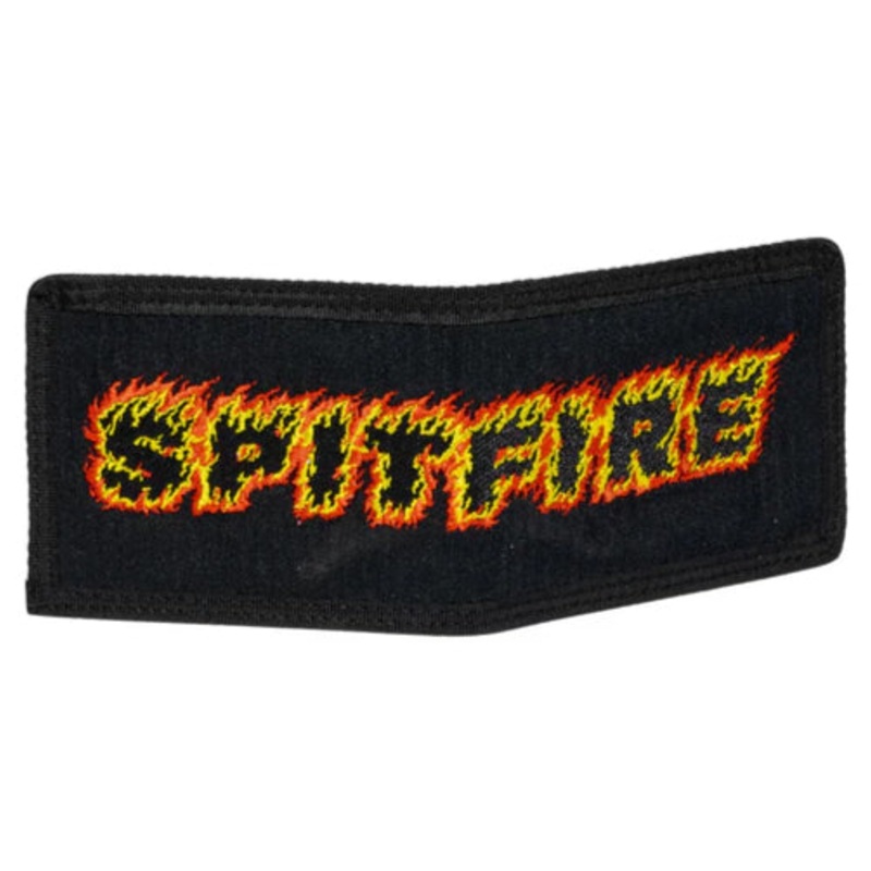 Spitfire Corduroy Flames Script Bi-Fold Wallet – Black