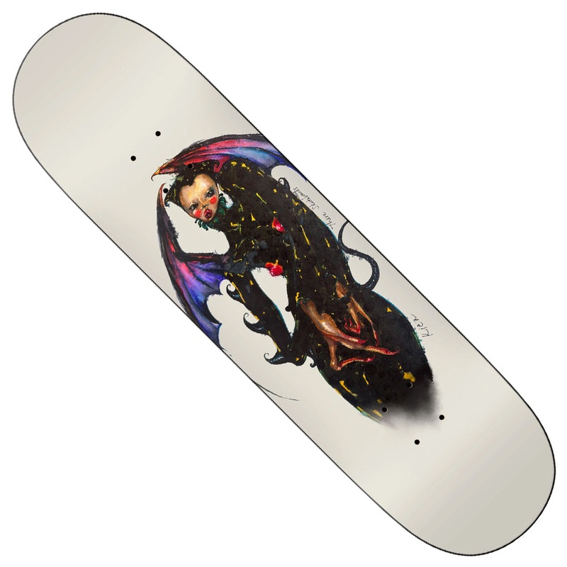 There Kien Caples Blake Armstrong Deck Dipped Black 8.25 x 32.2 WB:14.5