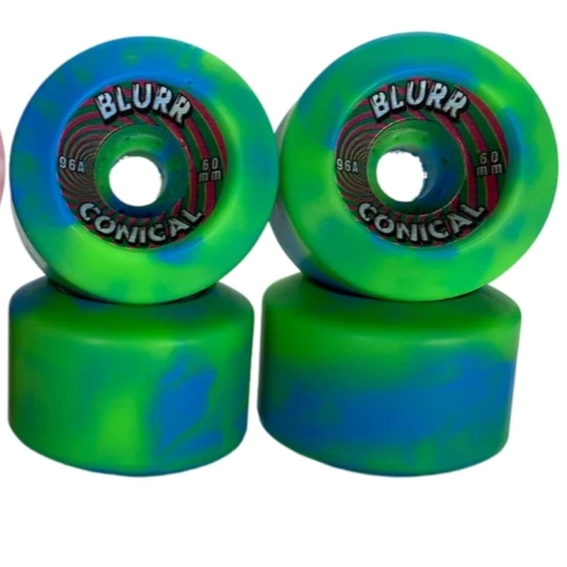 Vision Blurr wheels 60mm 96A (90a) reissues – BLUE GREEN SWIRL