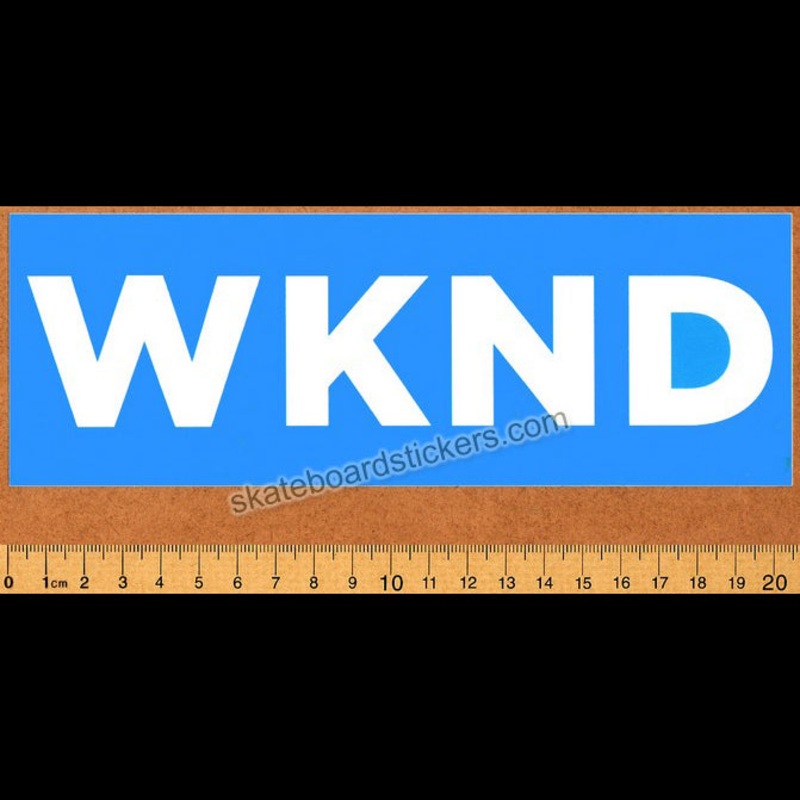WKND Skateboards – Banner Blue Skateboard Sticker